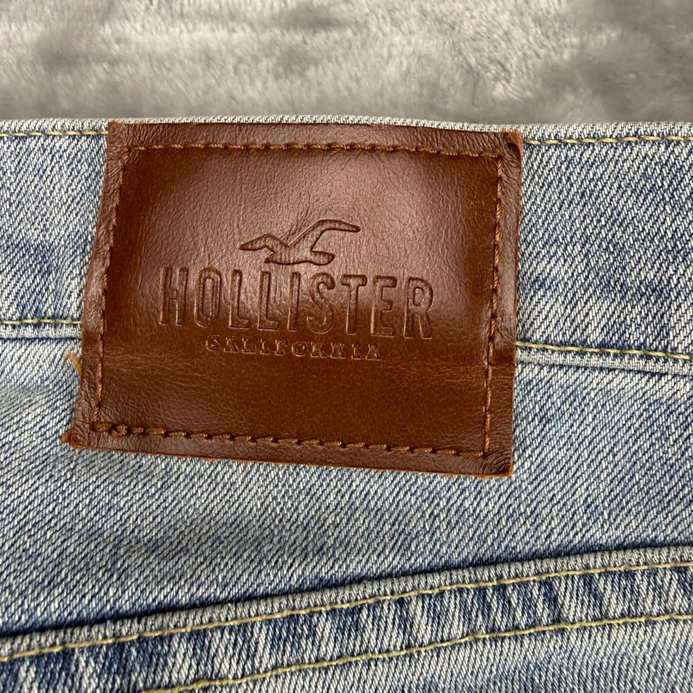 Hollister Skinny Fit Epic Flex Light Wash Denim Jeans Mens 32x31 Back To‎ School - Picture 5 of 16